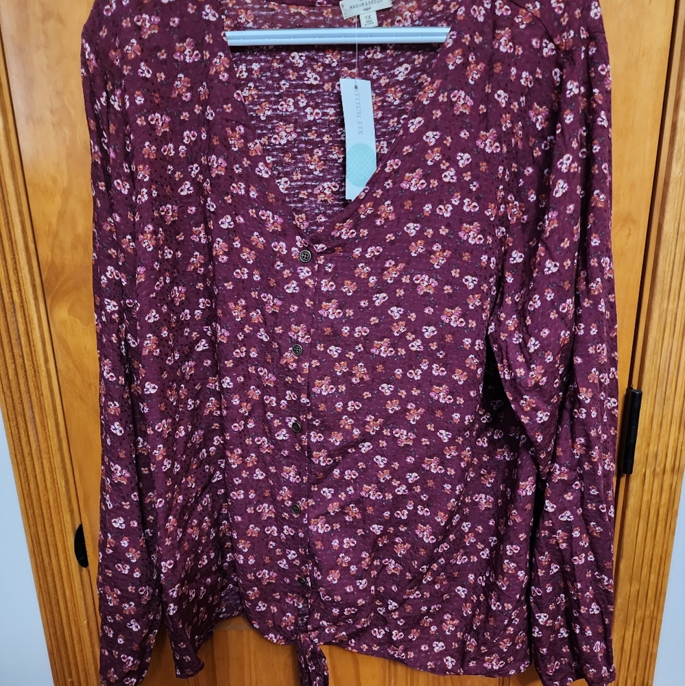 Tie front top